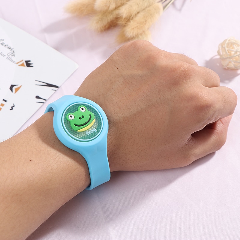 1PCS Children's Cartoon Mosquito Repellent Bracelet Plant Essential Oil Mosquito Repellent Ring Wristband Watch